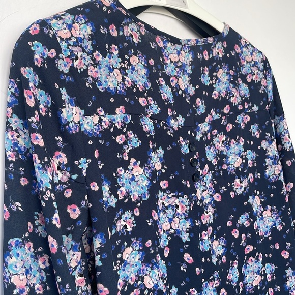 Pink Republic Blue and Pink Floral Blouse Small - Picture 11 of 16